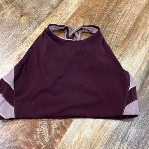 Plum & dusty plum sports bra from Athleta